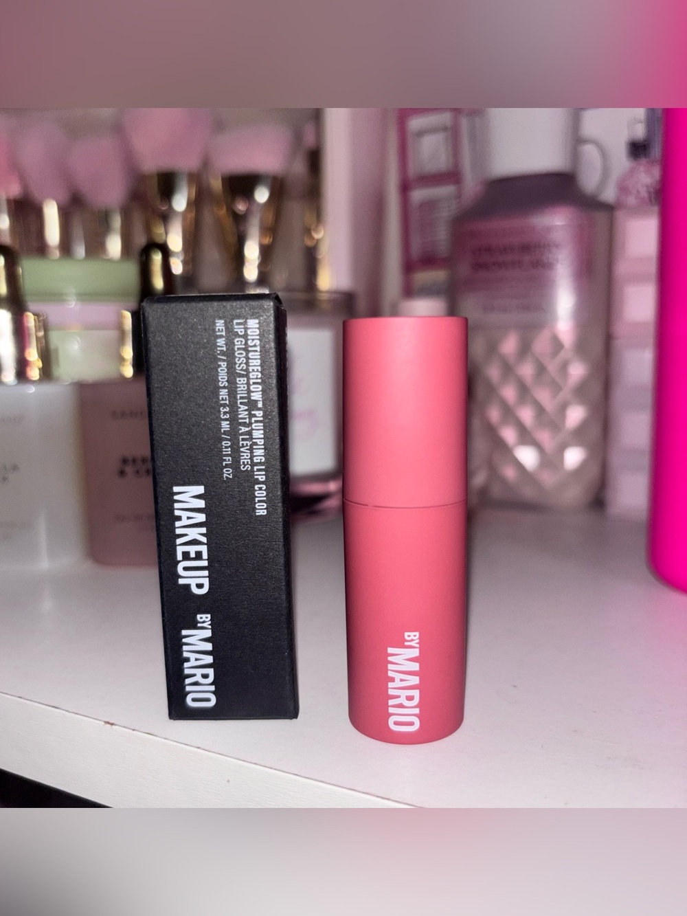 💝NIB MAKEUP BY MARIO MOISTUREGLOW PLUMPING LIP COLOR soft blush💝